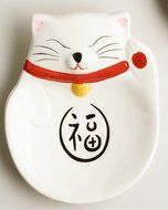 Cat Coffee Mug and Happy Cat Tea Bag Rest Holder - Large 17 Oz (Black)