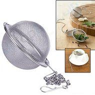 Genenic Squeeze Locking Infuser Spice Leaves Stainless Steel Strainer Tea Ball Mesh Filter N2