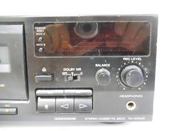 Sony TC-WR445 Dual Stereo Cassette Deck Auto Reverse DC Servo Controlled Motor High Density Head N4