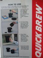 Mr Coffee QUICK BREW Microwave Coffee Maker [with Travel Lid] N2