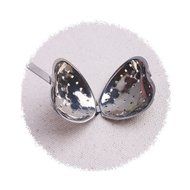 chendongdong 1pcs Heart Shaped Tea Infuser Spoon Strainer Stainless Steel Steeper Handle Shower N3