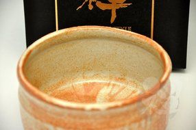 Japanese Mino yaki Matcha Bowl Green Tea 12.3 / 12.3 / 7.2cm (4.8 / 4.8 / 2.8inch)[7164] N4