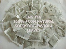 Ing Tea : Graviola Leaves/Soursop leaves Tea Bags- 100(in Ziplock Bag)- 100% soursop Leaves N2