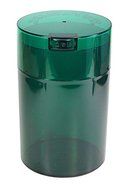 Coffeevac 1 lb - The Ultimate Vacuum Sealed Coffee Container, Green Tint Cap & Body