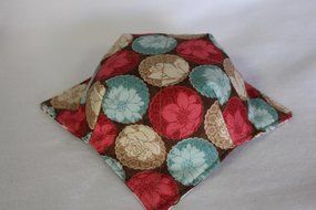 Microwave Bowl Cozy Bowl Potholder Reversible Feathers and Flowers N5