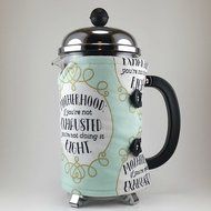 French Press Cozy Cover, Cafetiere Cosy, 8 cup, Insulated, Mother's Day Theme N4