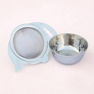 HealthAndYoga(TM) Stainless Steel Tea Strainer with a Utility Cup | Elegant Kettle design