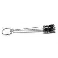 Anntlent 4 Inch Nylon Tube Brush Cleaning Set Carburetor Carbon Dirt Jet Remove 5 Brushes Tool with Wire Loop... N6