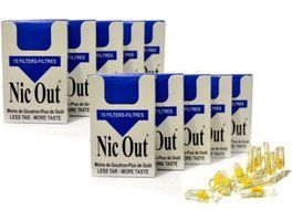 (10) Nic Out Disposable Cigarette Filter (150 filters) Removes Tar N2