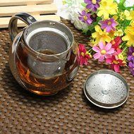 Glass Stainless Steel Loose Tea Leaf Teapot With Infuser 750ml/500ml. N4