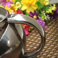 Glass Stainless Steel Loose Tea Leaf Teapot With Infuser 750ml/500ml. N5