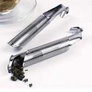Huayoung 2-pcs Creative Pipe Shaped Stainless Steel Tea Filters (Silver) N4