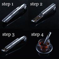 Huayoung 2-pcs Creative Pipe Shaped Stainless Steel Tea Filters (Silver) N5