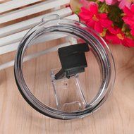 Morecome Spill And Splash Resistant Lid With Slider Closure For 30 Oz (Black) N17