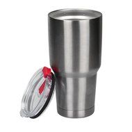 Morecome Spill And Splash Resistant Lid With Slider Closure For 30 Oz (Black) N18