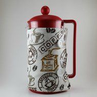 Coffee Theme, French Press Cozy Cover, 8 cup N2