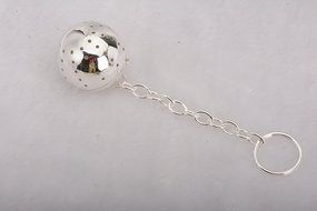 Solid Sterling Silver Round Tea Ball Strainer .925