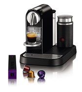 Nespresso D121-US4-BK-NE1 Citiz Espresso Maker with Aeroccino Milk Frother, Black N2