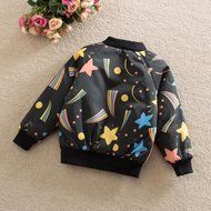 Coat ,BeautyVan Kids Child Boy Girl Starry Coat Jackets Winter Thick Top Waistcoat Clothes Coat (5T, Black) N5