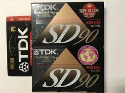 TDK SD90 High Bias Type II blank cassette media