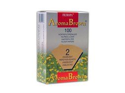 Filtropa AromaBrown Unbleached Disposable Coffee Filter Cone, Number 2-Size Filter, Brews 2 to 6-Cups, Box of...