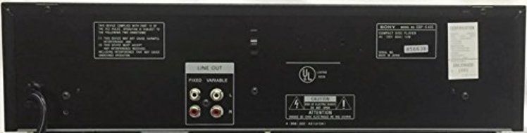 Sony CDP-C435 5-Disc CD Changer (Black) N2