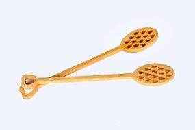 Honey Land Set of 2 Wooden Honey Dipper Stick, Heart-Shaped Handle, 4 Inch Dispenser, Drip and Drizzle, 100% Natural... N9