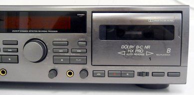JVC TD-W309 Double Cassette Deck w/ DDRP Dynamics Detectopm Recording Processor