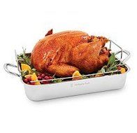 Wolfgang Puck 16" Stainless Steel Roaster and Rack