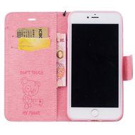 iPhone 7 Plus Case, iPhone 7 Plus Wallet Case,PHEZEN Cute Bear Don't Touch My Phone Design PU Leather Wallet Case... N131