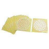 Adhesive Drain Hair Catching Sheet for Kitchen Bathroom 9 Inch 15 Pcs