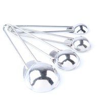 Holidayli Set of 4 Tea Coffee Measuring Scoop Spoons, Premium Stainless Steel Measuring Spoons for Tea, Coffee N7