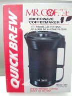 Mr Coffee QUICK BREW Microwave Coffee Maker [with Travel Lid] N3