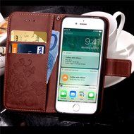 iPhone 7 Plus Case, iPhone 7 Plus Wallet Case,PHEZEN Cute Bear Don't Touch My Phone Design PU Leather Wallet Case... N145