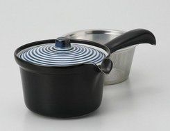 Saikai Pottery Aikoma Kyusu Japanese Teapot with super stainless strainer from Japan 73551 N2