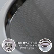 Pour Over Coffee Dripper-4 Cup Capacity-Reusable Paperless Permanent-Laser Cut Dual Mesh Filter-Dishwasher Safe... N4