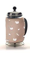 Rushbrookes Pecking Order 100% Cotton Stone Cafetiere Cosy