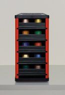 YouCopia CaféStack Nespresso Capsule Organizer, Electric Red (Orange-Red) N6