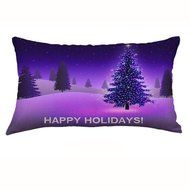 Christmas Pillow Case,Beautyvan Christmas Rectangle Cotton Linter Pillow Cases Cushion Covers (F) N2