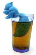 High Quality Cute Squirrel Tea Strainer Silicone Loose-leaf Tea Infuser Filter Diffuser Fun Tea Accessories Blue... N2