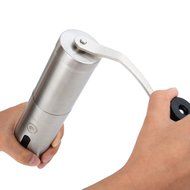 QHP Best Manual Coffee Grinder Stainless Steel Body Stylish Design User-friendly and Rugged Includes Black Brush... N3