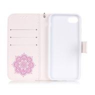 iPhone 7 Case, PHEZEN Dream Catcher Design Bling Diamond PU Leather Wallet Case [Magnetic Closure] [Credit Card... N36