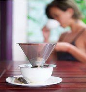 [TOP RATED] Pour Over Stainless Steel Coffee Dripper Filter With Spoon By Coffenation – Paperless Cone Reusable... N4