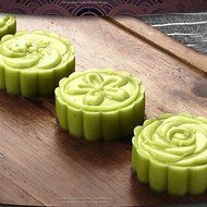 Y&XL&H 5Pcs/lot Hand pressing 50g Round Moon Cake Mold Belt 4 Stamps Cookie Cutter Pastry Moon Cake Molds N5