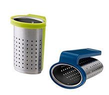 Tea infuser, blue, light green,Tea Filters -2 Pack N4