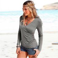 Casual Blouse,Morecome Women's Button Long Sleeve Casual Blouse Shirt Tops N15