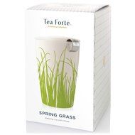Tea Forte KATI Single Cup Loose Leaf Tea Brewing System, Insulated Ceramic Mug with Tea Infuser and Lid, Spring... N3