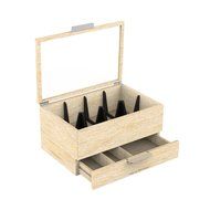 Mind Reader "Royce"Wooden Tea Bag and Condiment Organizer, Brown N2