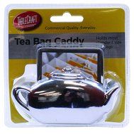 Tablecraft H1232H Tea Bag Caddy, Small, Silver