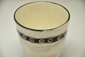 Suzuki-Touen Genuine Mino ware Mizuwari Cup 240cc 9.5 / 9.5 / 9.5cm (3.7 / 3.7 / 3.7inch)[10007] N7